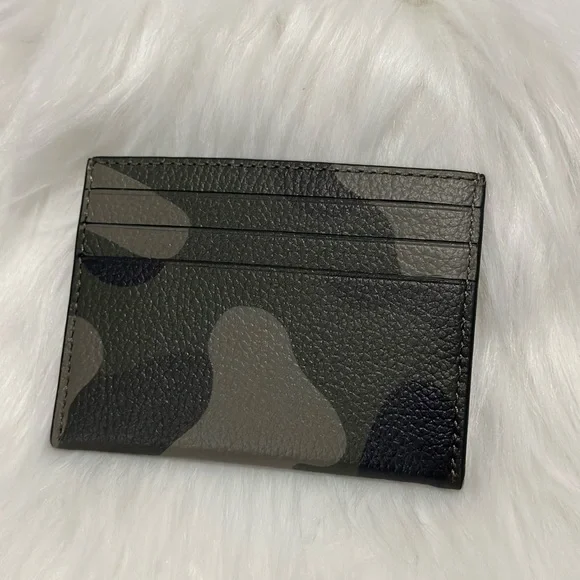 COACHCARD CASE WITH CAMO PRINT AND COACH GRAPHIC